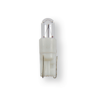 Lámpara testigo casquillo plástico 12 V, W2 x 4,6d blanca